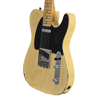 Fender Custom Shop 1951 Nocaster Relic Akçaağaç Klavye Faded Aged Nocaster Blonde Elektro Gitar